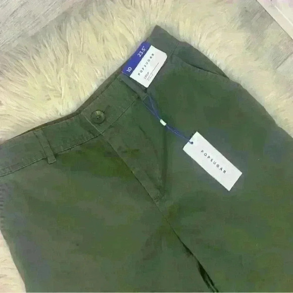 NWT pop sugar green crop wide leg flare high waist sz 10/23.5” - Picture 5 of 8